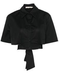 MOUTAKI - Short-Sleeve Cropped Shirt - Lyst