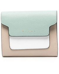 Marni - Logo-Print Leather Wallet - Lyst