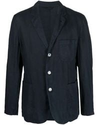 Aspesi - Stepped Lapels Single-Breasted Blazer - Lyst