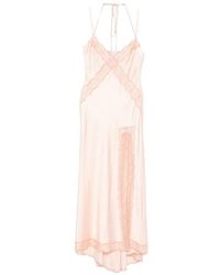 LES FILLES D'EVA - V-Neck Midi Dress - Lyst