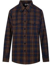 P.A.R.O.S.H. - Checked Sequin-embellished Shirt - Lyst