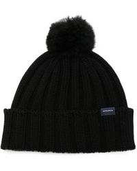 Woolrich - Pom-Pom Ribbed-Knit Beanie Hat - Lyst
