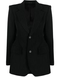 Balenciaga - Hourglass Blazer Mit Nadelstreifen - Lyst