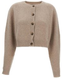 Loulou de Saison - Heike Raglan-Sleeve Cropped Cardigan - Lyst