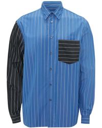 JW Anderson - Camisa con paneles a rayas - Lyst