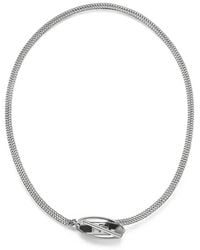 DIESEL - Stainless Steel Chain Necklace - Lyst