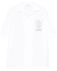 Off-White c/o Virgil Abloh - Logo-Print Short-Sleeve Shirt - Lyst