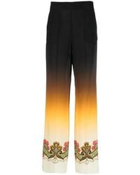Etro - Printed Trousers - Lyst