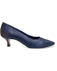 LA ROSE - Carol Woven Heeled Pumps - Lyst