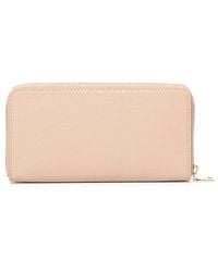 Love Moschino - Portefeuille Zippé À Plaque Logo - Lyst