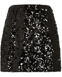 Dolce & Gabbana - Sequined Mini Skirt - Lyst