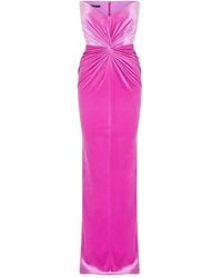 Alex Perry - Strapless Twisted Gown - Lyst