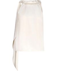 Loulou de Saison - Twisted-Collar Sleeveless Blouse - Lyst