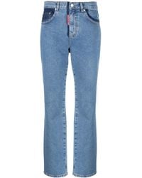 Moschino - Jean Droit À Design Bicolore - Lyst