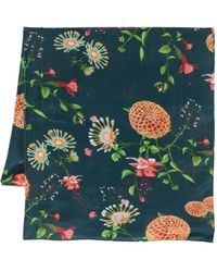 Yavi - Pañuelo de seda con estampado floral - Lyst