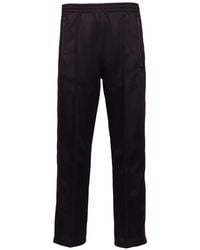 Needles - Embroidered-Logo Side-Stripe Track Pants - Lyst