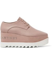 Stella McCartney - Elyse Logo Platform Shoes - Lyst