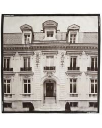 Karl Lagerfeld - Fular de seda con estampado Maison de Karl - Lyst