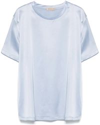 Blanca Vita - Satin T-Shirt - Lyst