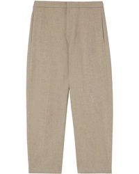 Jil Sander - Tapered-Hose Mit Logo-Patch - Lyst