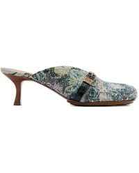 Ganni - Sue Heeled Tapestry Mules - Lyst