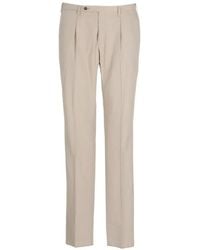 Incotex - Pleated Pressed-Crease Trousers - Lyst