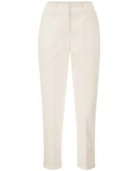 Peserico - Tapered-Leg Elasticated-Waistband Trousers - Lyst