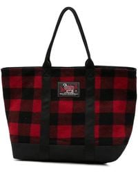 Woolrich - Check-Pattern Tote Bag - Lyst