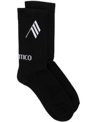 The Attico - Intarsia-knit Logo Socks - Lyst