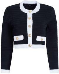 retroféte - Moore Cropped-Cardigan - Lyst