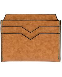 Valextra - Grained Leather Cardholder - Lyst