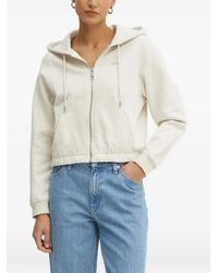 BOSS - Felpa Con Cappuccio E Zip - Lyst