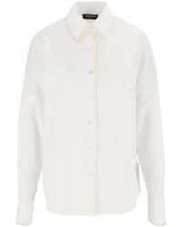 Fabiana Filippi - Ulle-Trim Poplin Shirt - Lyst