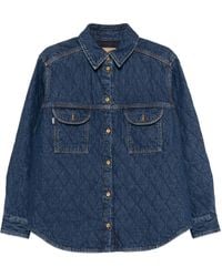 Blazé Milano - Quilted Denim Shirt - Lyst