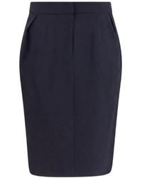 Magda Butrym - Pleated Button-Flap Midi Skirt - Lyst