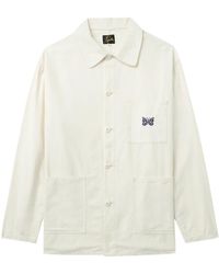 Needles - Logo-Embroidered Shirt Jacket - Lyst