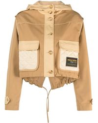 Moschino - Cropped Hooded Jacket - Lyst
