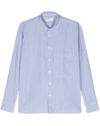 Universal Works - Halo-stripe Cotton Shirt - Lyst