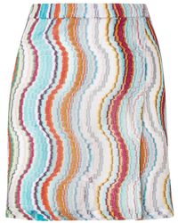 Missoni - Lamé Wave-Motif Mini Skirt - Lyst