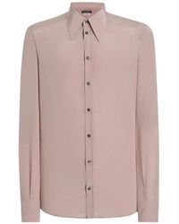 Dolce & Gabbana - Silk Crêpe De Chine Shirt - Lyst