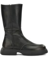 COPENHAGEN - Leather Biker Boots - Lyst