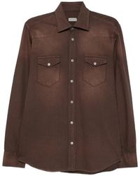 Sartorio Napoli - Chemise À Effet Délavé Et Détail Western - Lyst