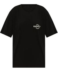 Yohji Yamamoto - T-Shirt mit Logo-Stickerei - Lyst