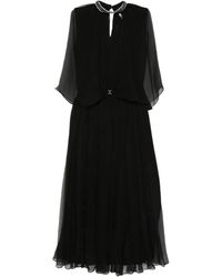 Nissa - Kristallverziertes Kleid mit Falten - Lyst