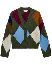 Pringle of Scotland - Argyle-Pattern Cardigan - Lyst