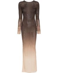 ANDREADAMO - Crystal-embellished Maxi Dress - Lyst