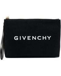 Givenchy - Pochette In Cotone Con Logo - Lyst