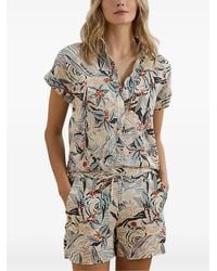 Ralph Lauren - Floral Print Short-Sleeve Top - Lyst