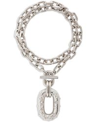 Rabanne - Iconic Xl Chain-Link Crystal-Embellished Necklace - Lyst