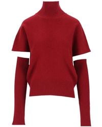 FEDERICA TOSI - High-Neck Cut-Out Sweater - Lyst